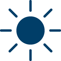RENOLIT_Symbol Sonne blau